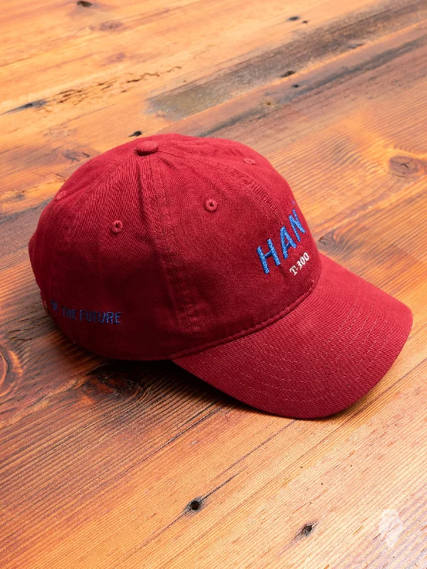 Beanies for winter-"Han" Artwork Hat in Burgundy