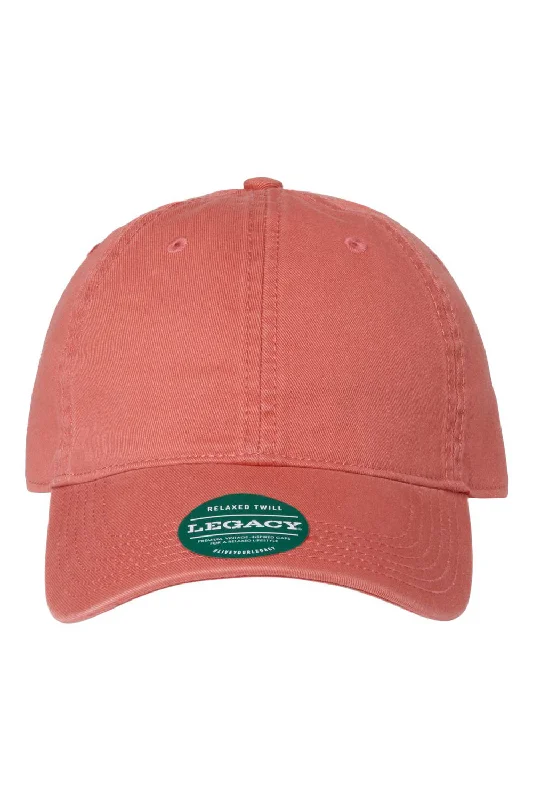 mens hats for wine tastings-Legacy Mens Relaxed Twill Adjustable Dad Hat - Nantucket Red