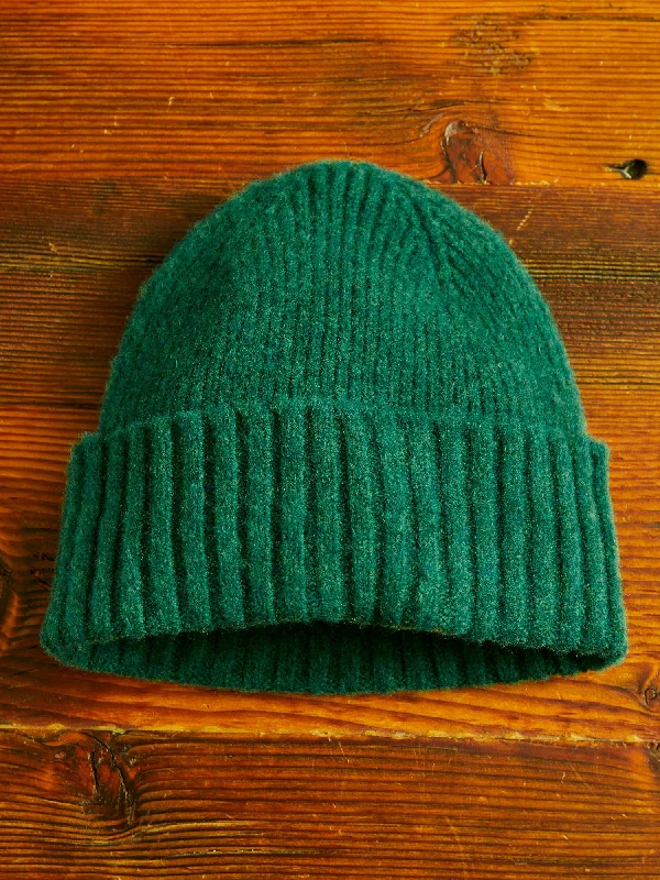 Wool Hats for ridge retreats-"King Jammy" Wool Beanie in Green Dream