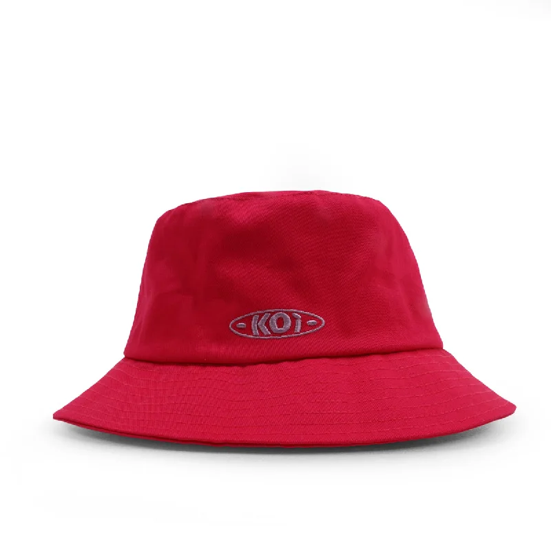 Bucket hats for outdoor outings-Magenta Koi Bucket Hat