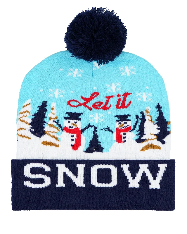 Beanies with unique designs-Snowmen Beanie