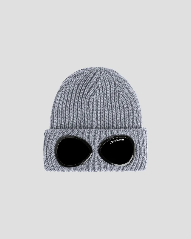 Wool Hats with bold charm-Extra Fine Merino Wool Goggle Beanie Griffin Grey