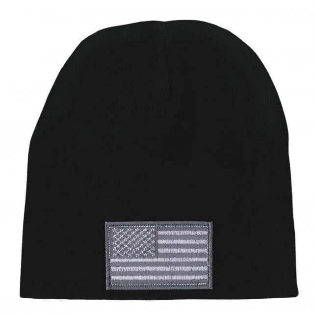 Sports headbands for men-Hot Leathers KHB5001 Urban American Flag Knit Hat