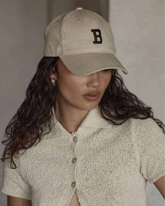 Baseball caps startup brand-B BASEBALL CAP - SAND