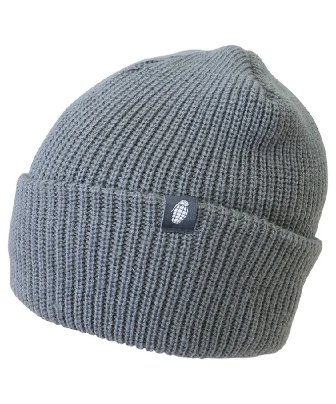 Beanies for snowboarding-Kombat UK Tactical Bob Hat - Gunmetal Grey