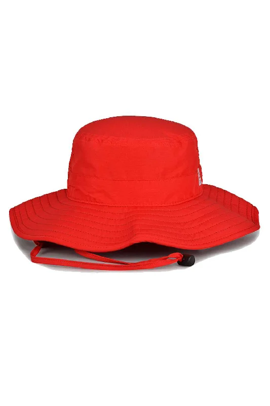 mens hats in chenille-The Game Mens Ultralight UPF 30+ Boonie Hat - Red