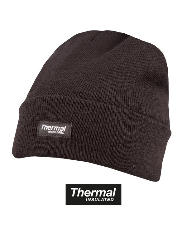 Beanies for hiking-Kombat UK Thermal Bob Hat - Black