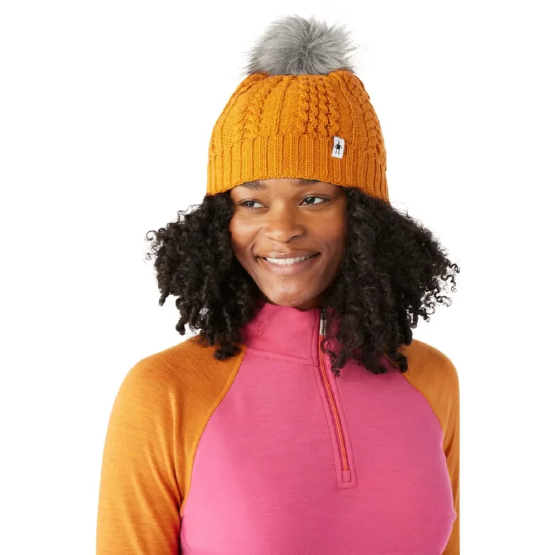 Wool Hats for dune hikes-Smartwool Lodge Girl Beanie 2024