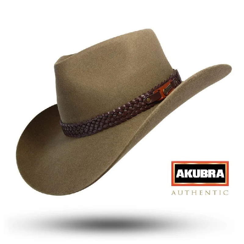 mens hats for shark fishing-Akubra Snowy River Santone  Hat