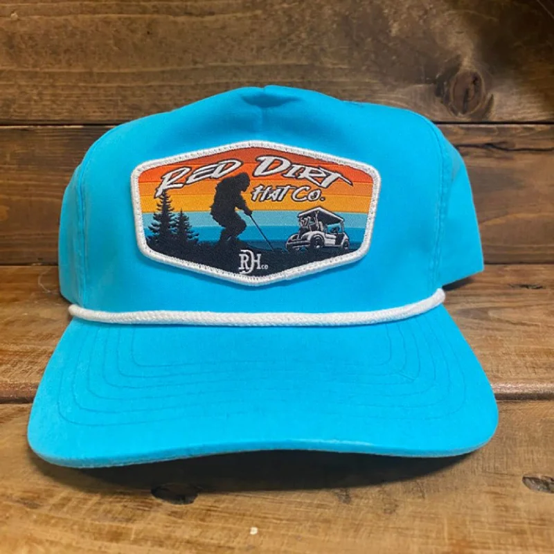 Beanies with trendy prints-Red Dirt Hat Co. Tee'd Off Turquoise Cap