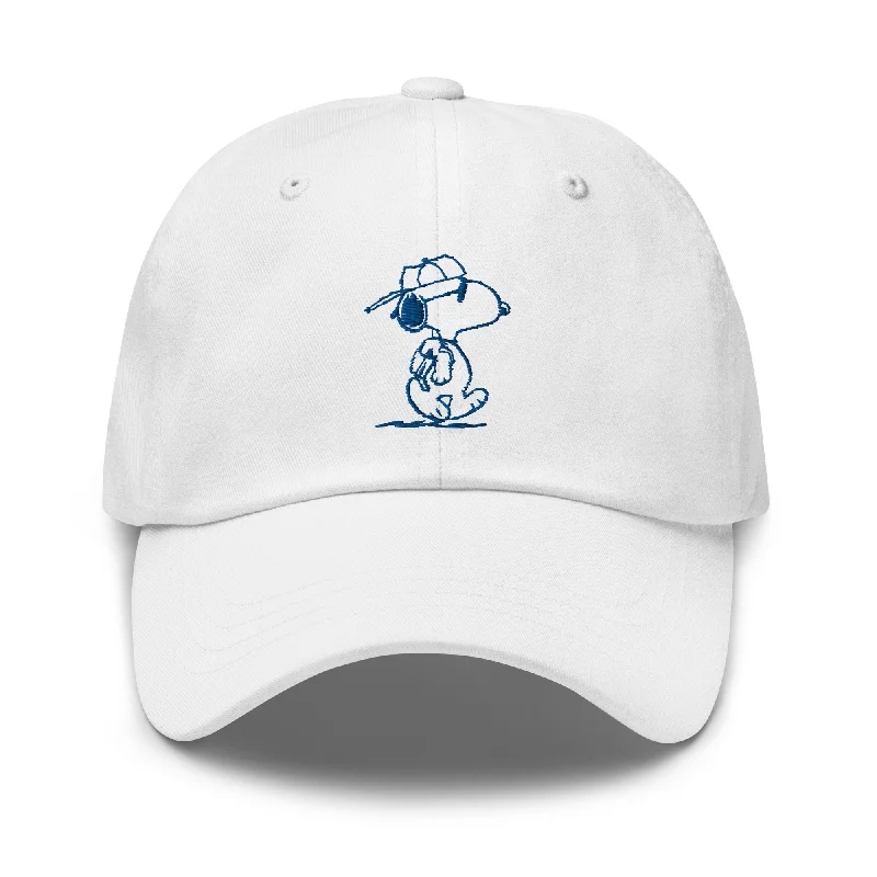 Beanies for snowy weather-Snoopy Joe Cool Embroidered Dad Hat