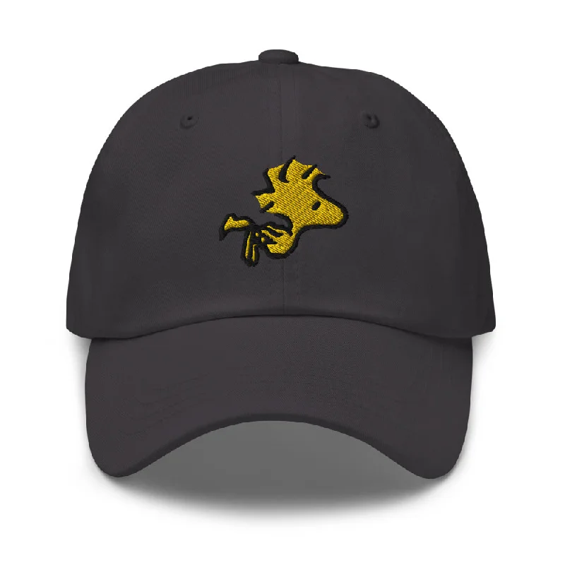 Glitter headbands for teens-Peanuts Flying Woodstock Embroidered Dad Hat