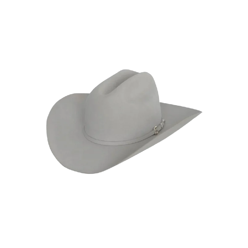 mens hats with retro patterns-Stetson Men's El Patron 48 Premier 30x Cowboy Mist Grey Hat