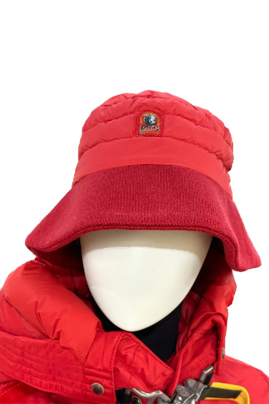 Bucket hats for yoga-Puffer Bucket Hat Unique Red