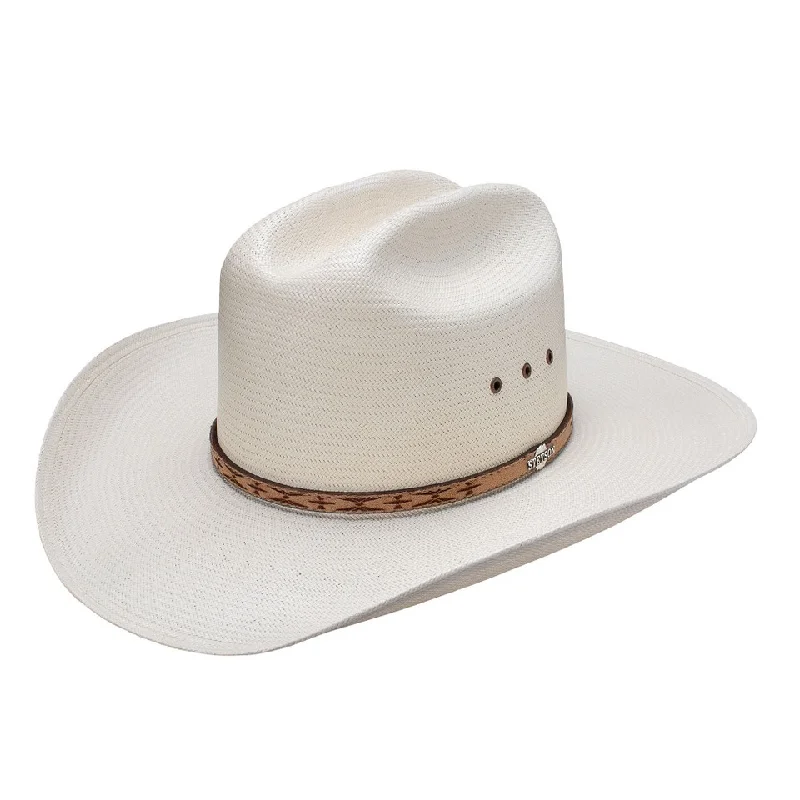 mens hats for state fairs-Stetson Aztec Men's Natural Straws Hat