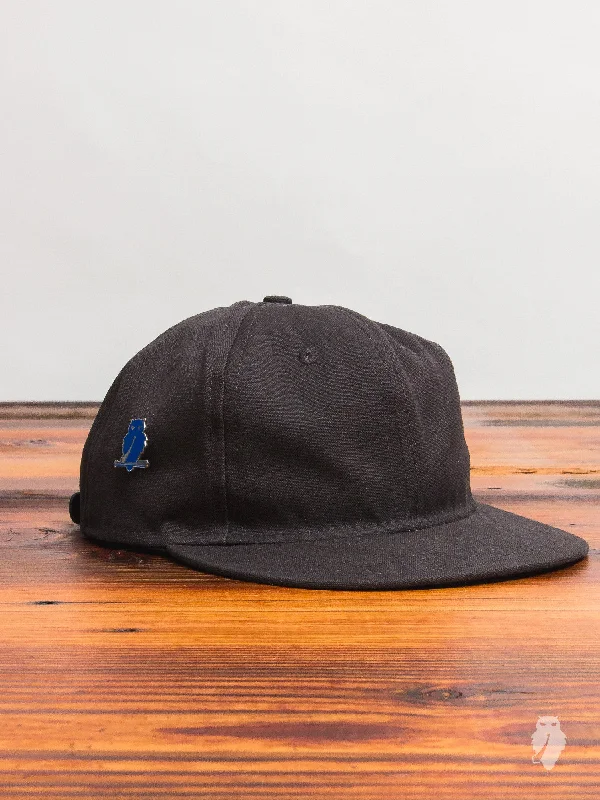 Lace headbands for winter-Ebbets Field x Blue Owl Workshop "Made In WA" 6-Panel Hat in Grey