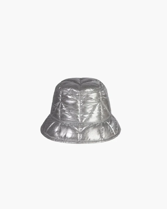 Bucket hats for tropical climates-Chevra Bucket Silver