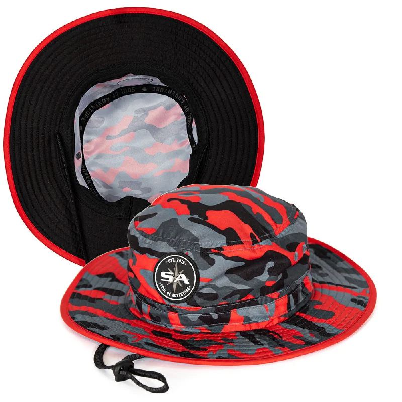 Bucket hats with floral accents-Bucket Hat | Fire Military Camo