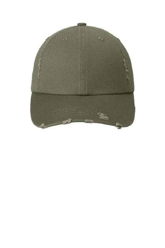 mens hats in damask-District Mens Adjustable Hat - Light Olive