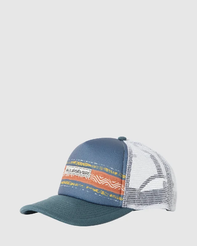 mens hats in poplin-Mens Vulture Coop Trucker Cap