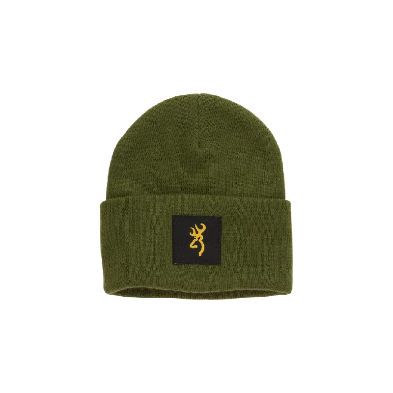 Wide headbands for sports-Browning Men's Water Olive Beanie