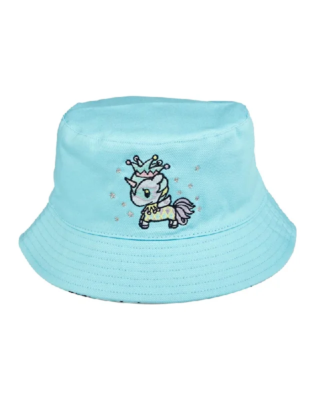 Bucket hats with plaid accents-Carnival Reversible Bucket Hat