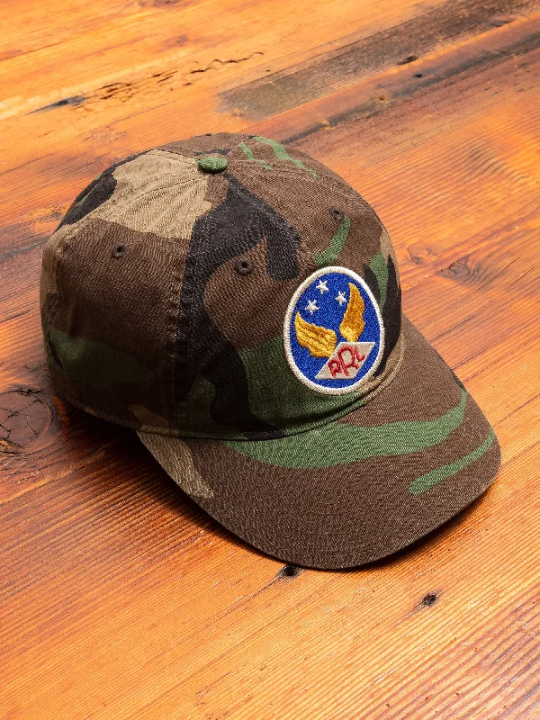 Baseball caps prom night-Ripstop Baseball Cap in Woodland Camouflage