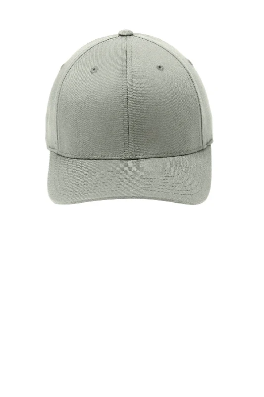 mens hats in sapphire-Port Authority Mens Stretch Fit Hat - Silver Grey