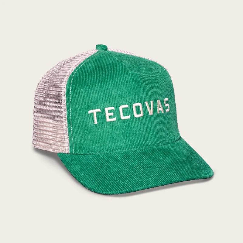 Soft headbands for babies-Tecovas Corduroy Five-Panel Mesh Trucker