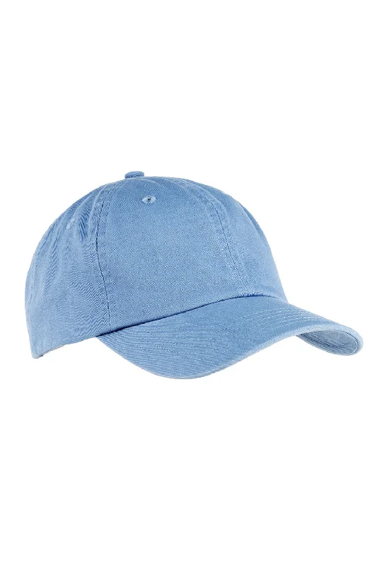 mens hats for bass fishing-Big Accessories Mens Adjustable Hat - Washed Denim Blue