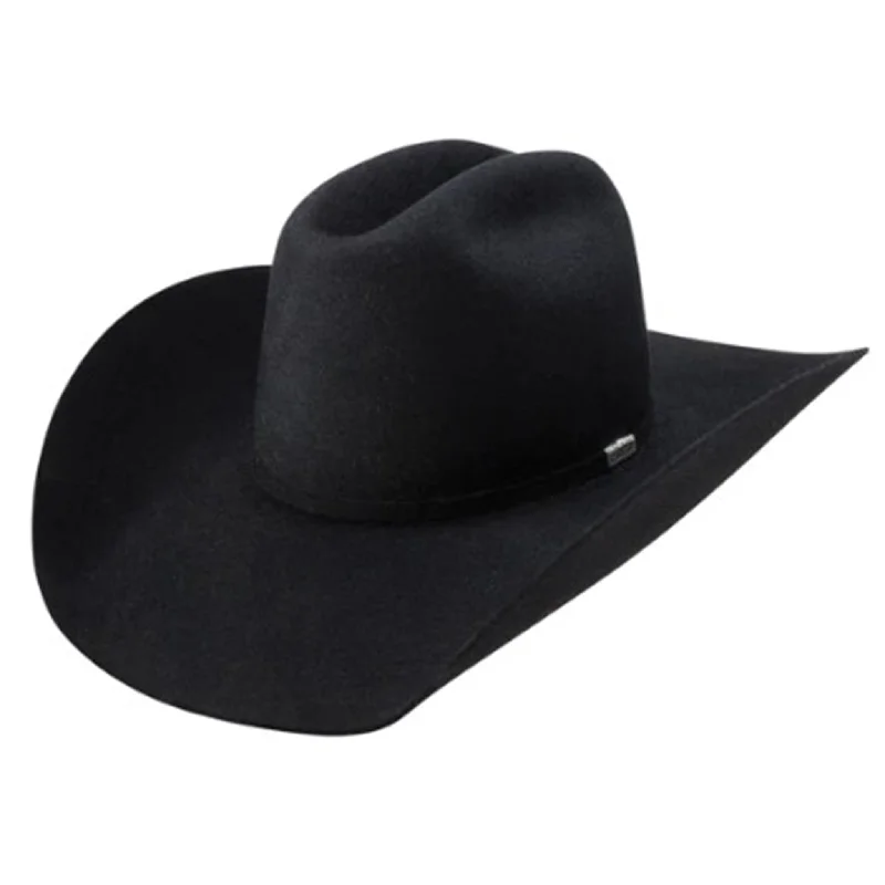 Mesh headbands for breathability-Resistol Ranch Road Black Felt Hat