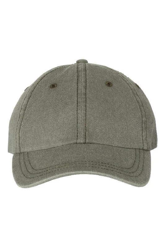 mens hats for herring fishing-Sportsman Mens Pigment Dyed Adjustable Hat - Olive Green