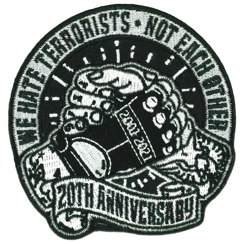 Beanies for skiing-Hot Leathers PPQ1663 9-11 We Hate Terrorists 3" Patch