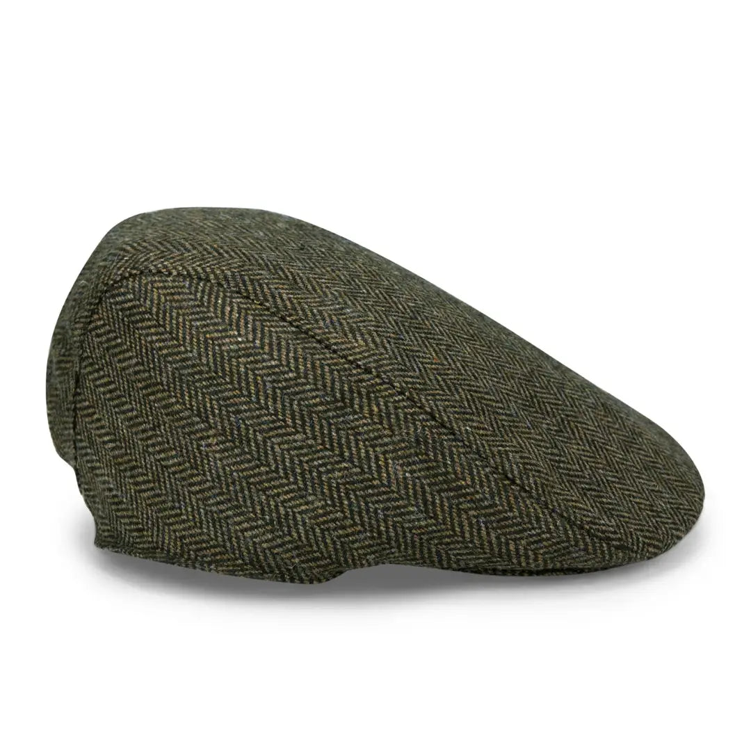 Beanies for evening walks-Hoggs of Fife Herringbone Waterproof Tweed Cap