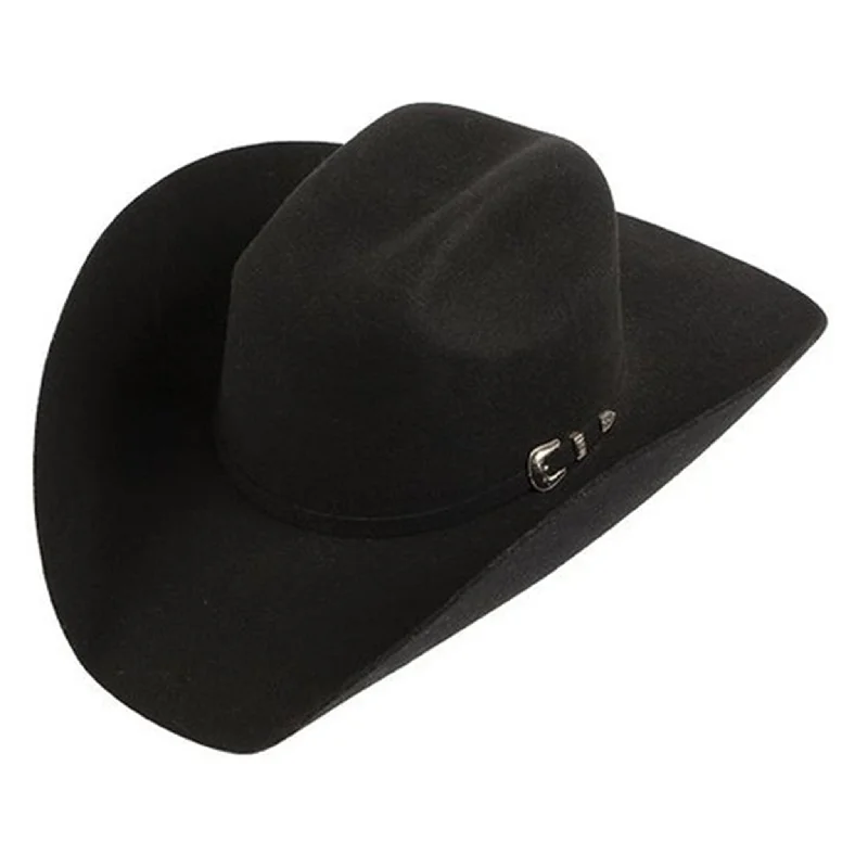 Beanies for short hair-Stetson Black Fullerton Felt Hat