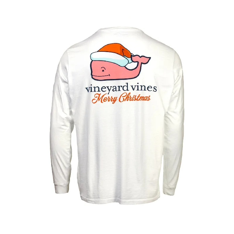 Beanies for snowy outings-Vineyard Vines x Whataburger Holiday Whale Long Sleeve Tee