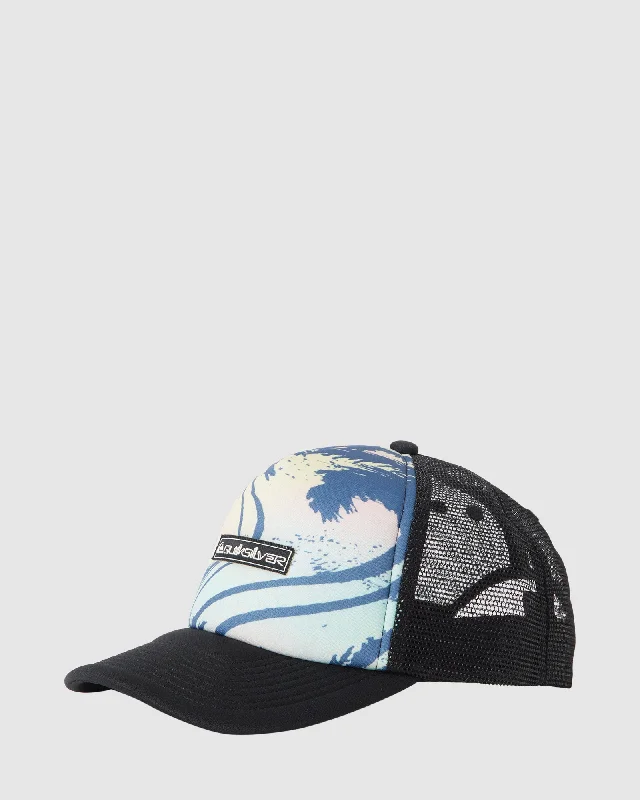 mens hats with faded design-Mens Vulture Coop Trucker Cap