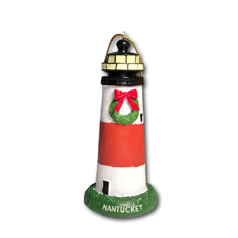 mens hats with vibrant colors-Sankaty Lighthouse Ornament