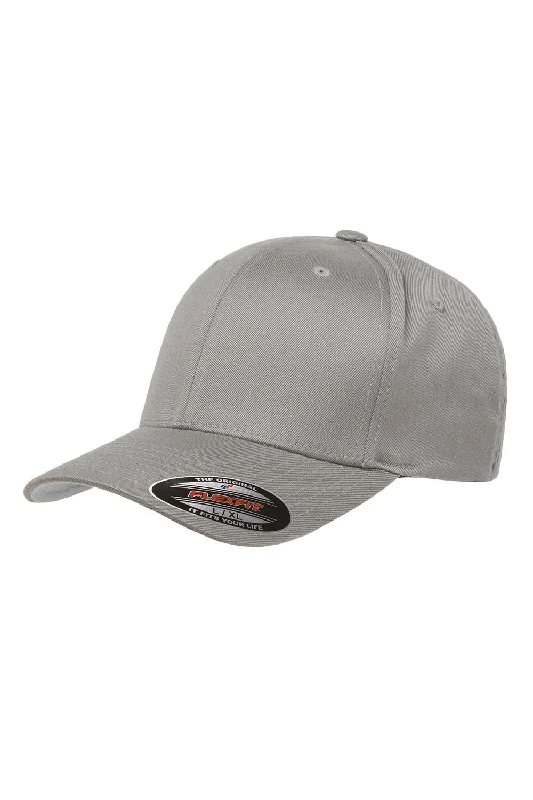 mens hats in gold-Flexfit Mens Stretch Fit Hat - Grey