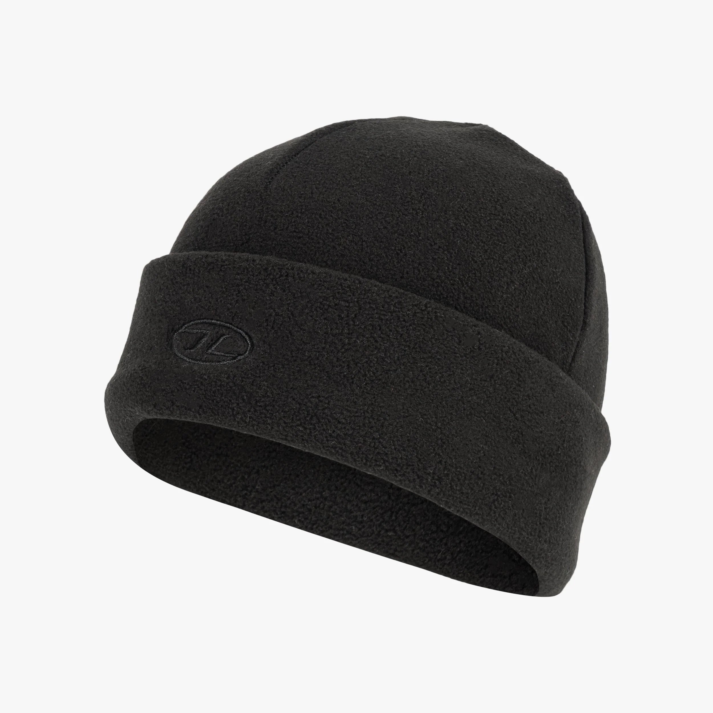 Beanies with earthy prints-Highlander Fleece Beanie Black