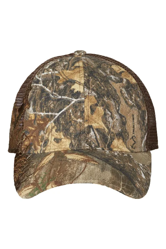 mens hats for desert trips-Dri Duck Mens Running Buck Adjustable Hat - Realtree Edge/Mesh