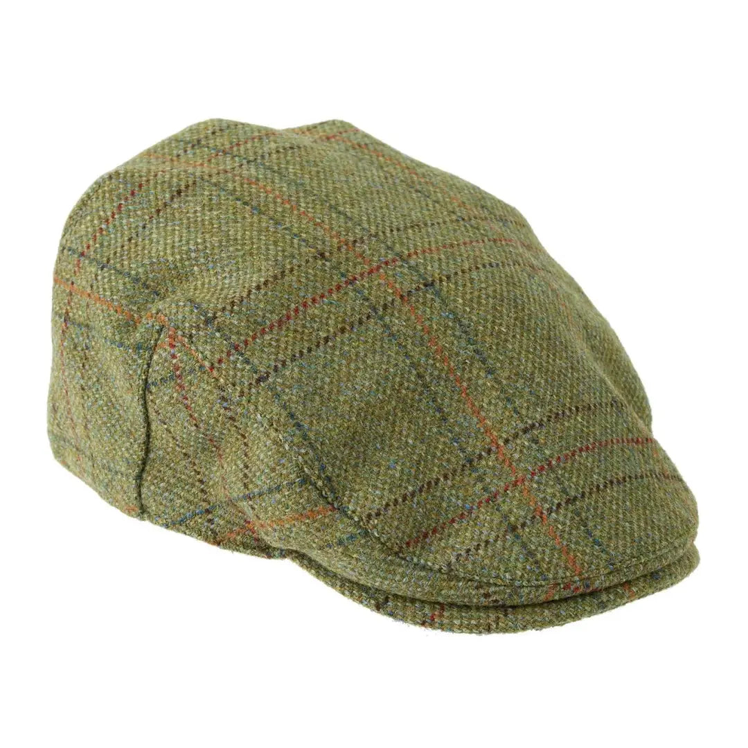 Beanies for morning runs-Heather Kinloch Waterproof British Tweed Flat Cap