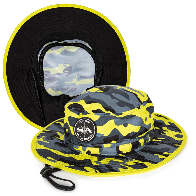 Bucket hats with sunblock fabric-Bucket Hat |  Surge Military Camo