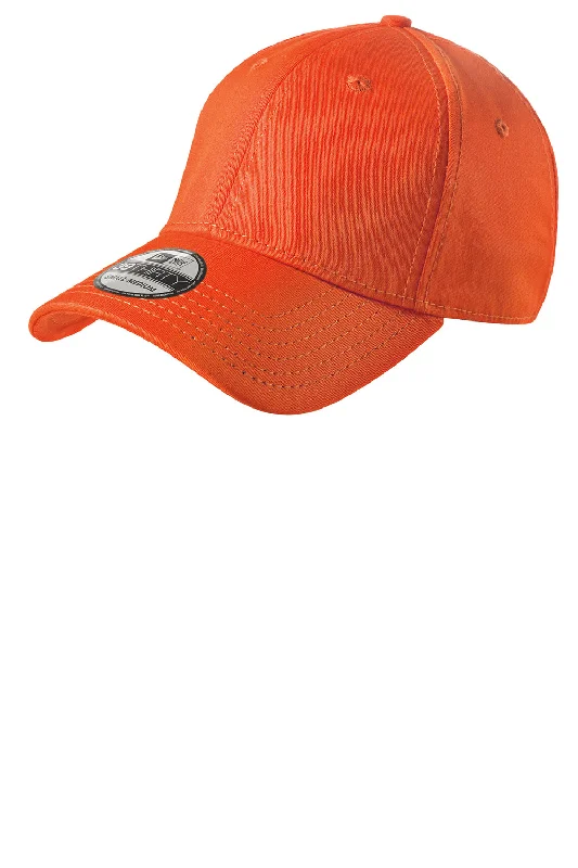 mens hats with casual colors-New Era Mens Stretch Fit Hat - Orange