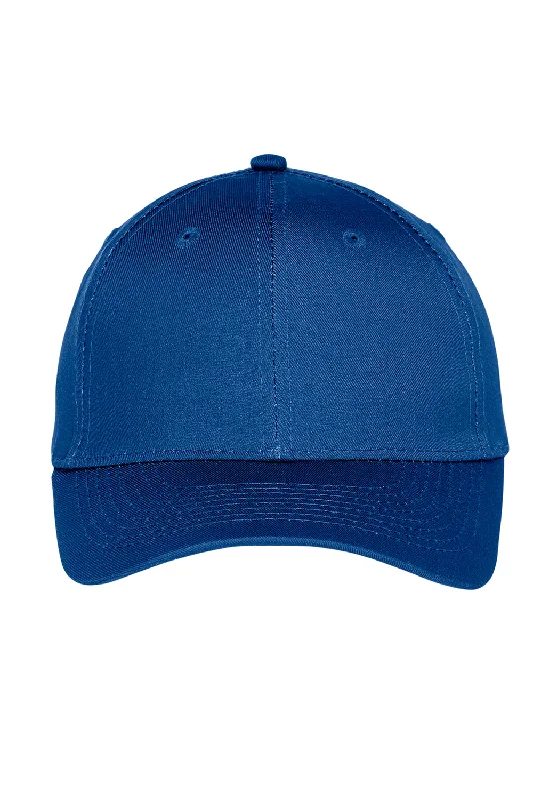 mens hats in bronze-Port Authority Mens Moisture Wicking Adjustable Hat - Royal Blue