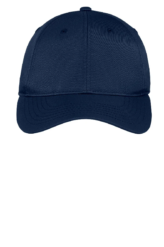 mens hats with seasonal colors-Sport-Tek Mens Dry Zone Moisture Wicking Adjustable Hat - True Navy Blue