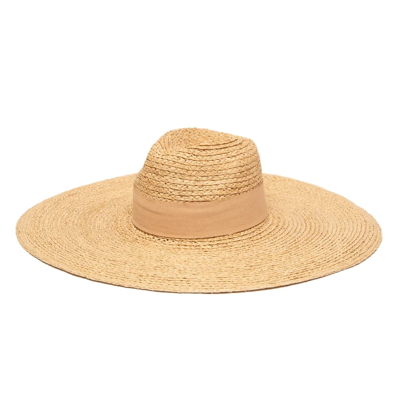 Womens hats for movie nights-Women's Raffa Braid Wide Brim Fedora With Suede Band