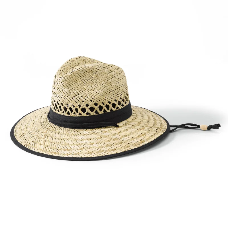 mens hats with durable fabric-Men's Rush Straw Outback Hat