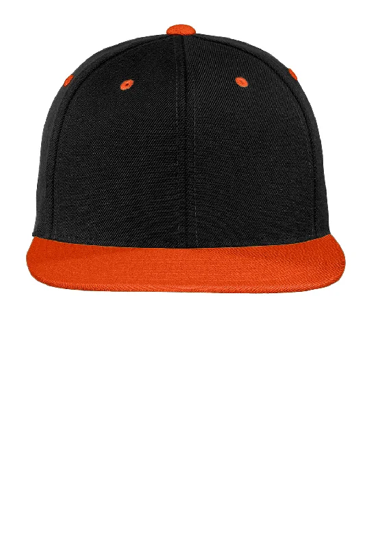 mens hats for comedy shows-Sport-Tek Mens Adjustable Hat - Black/Deep Orange