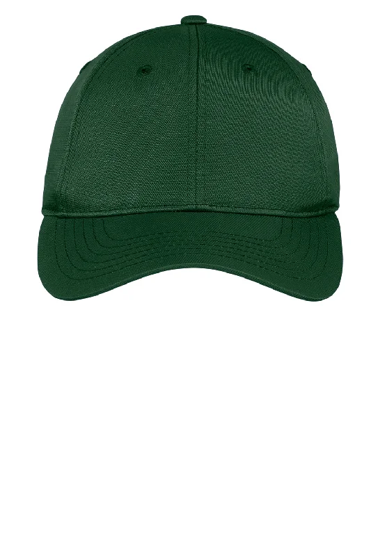 mens hats in charcoal-Sport-Tek Mens Dry Zone Moisture Wicking Adjustable Hat - Forest Green